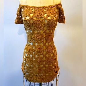 Crochet Mini Beach Dress (small)